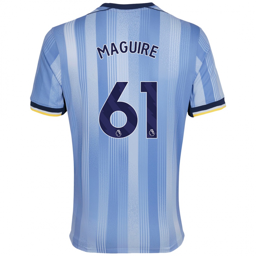 Criança Camisola Aaron Maguire #61 Azul Claro Alternativa 2024/25 Camisa