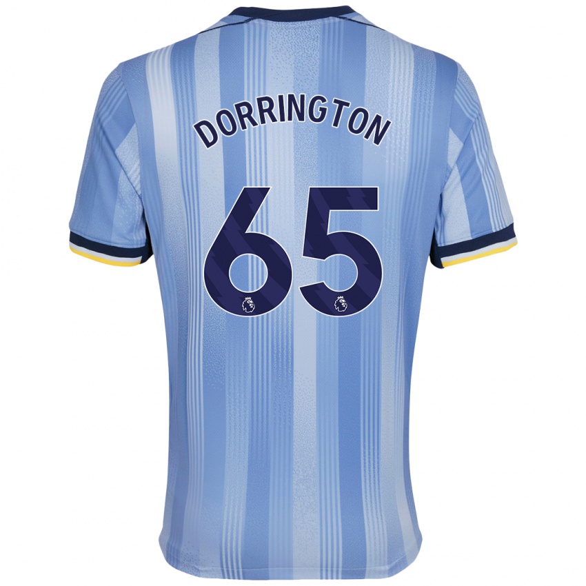 Criança Camisola Alfie Dorrington #65 Azul Claro Alternativa 2024/25 Camisa