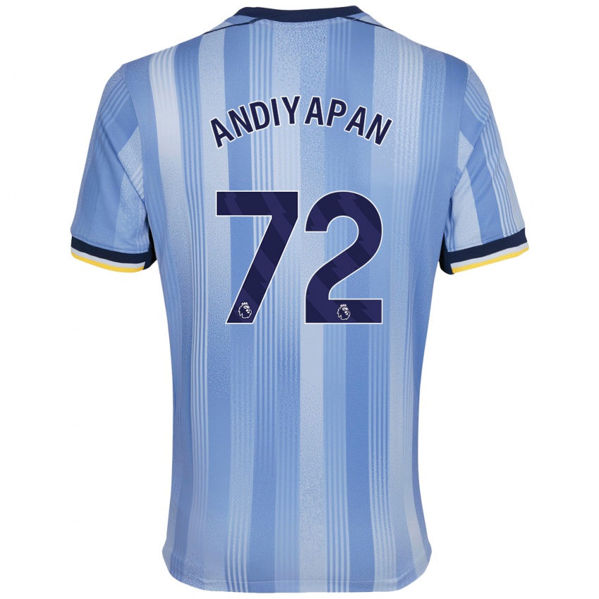 Criança Camisola William Andiyapan #72 Azul Claro Alternativa 2024/25 Camisa