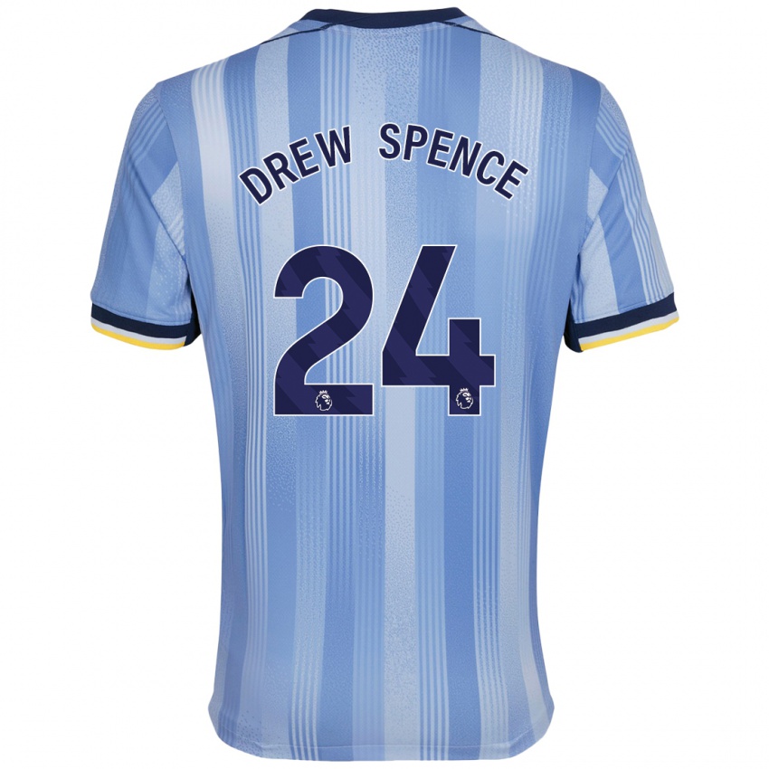 Criança Camisola Drew Spence #24 Azul Claro Alternativa 2024/25 Camisa