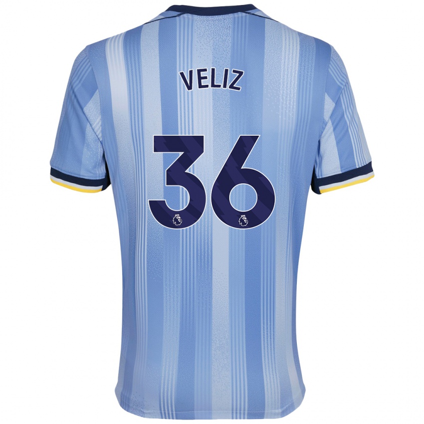 Criança Camisola Alejo Véliz #36 Azul Claro Alternativa 2024/25 Camisa