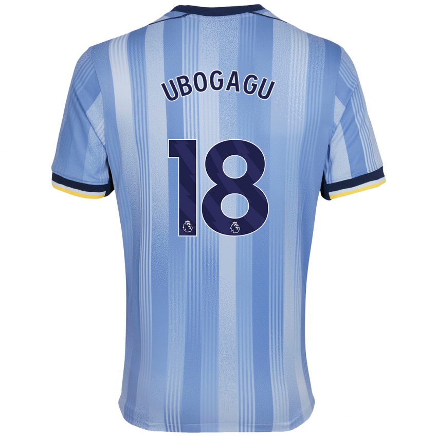 Criança Camisola Chioma Ubogagu #18 Azul Claro Alternativa 2024/25 Camisa