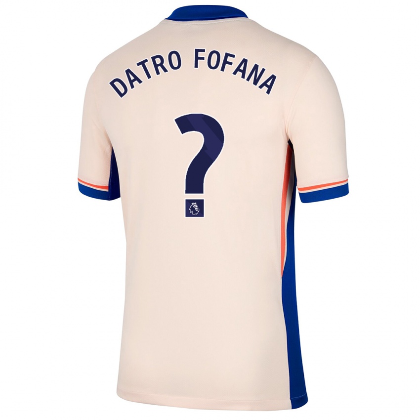 Criança Camisola David Datro Fofana #0 Bege Leve Alternativa 2024/25 Camisa