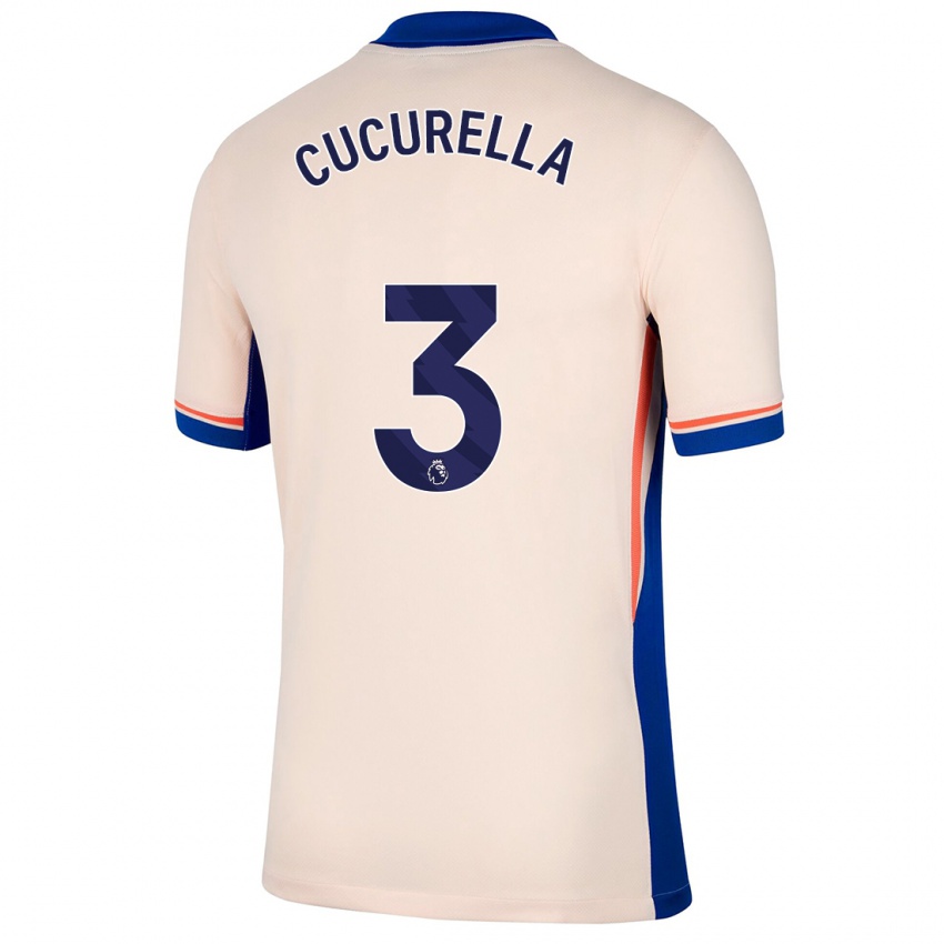 Criança Camisola Marc Cucurella #3 Bege Leve Alternativa 2024/25 Camisa