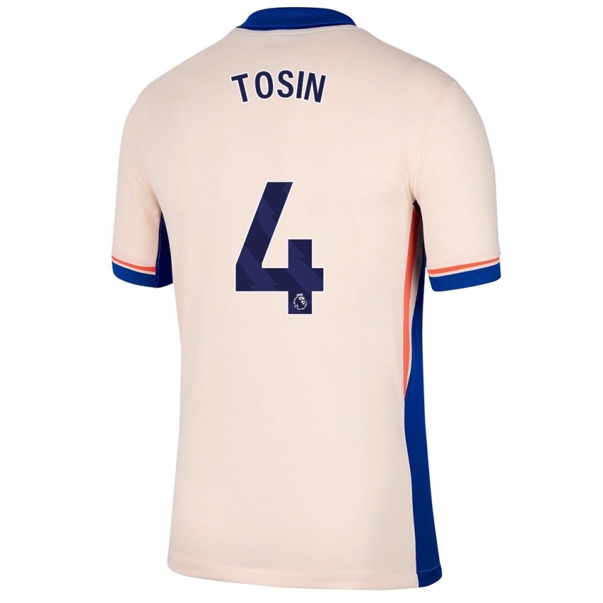 Criança Camisola Tosin Adarabioyo #4 Bege Leve Alternativa 2024/25 Camisa