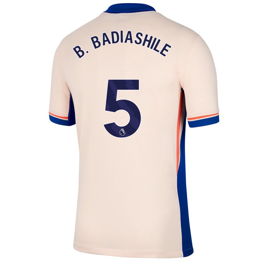 Criança Camisola Benoît Badiashile #5 Bege Leve Alternativa 2024/25 Camisa