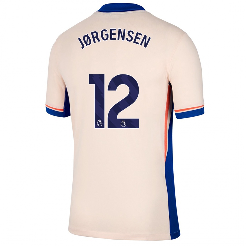 Criança Camisola Filip Jørgensen #12 Bege Leve Alternativa 2024/25 Camisa