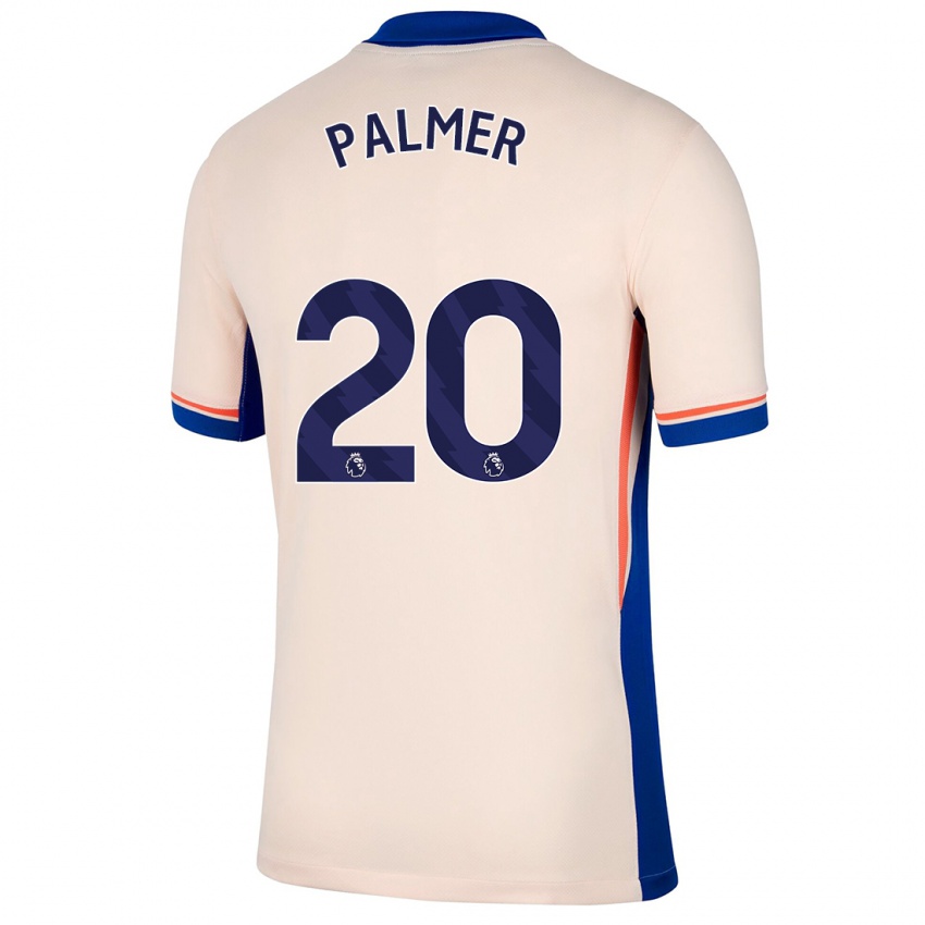 Criança Camisola Cole Palmer #20 Bege Leve Alternativa 2024/25 Camisa