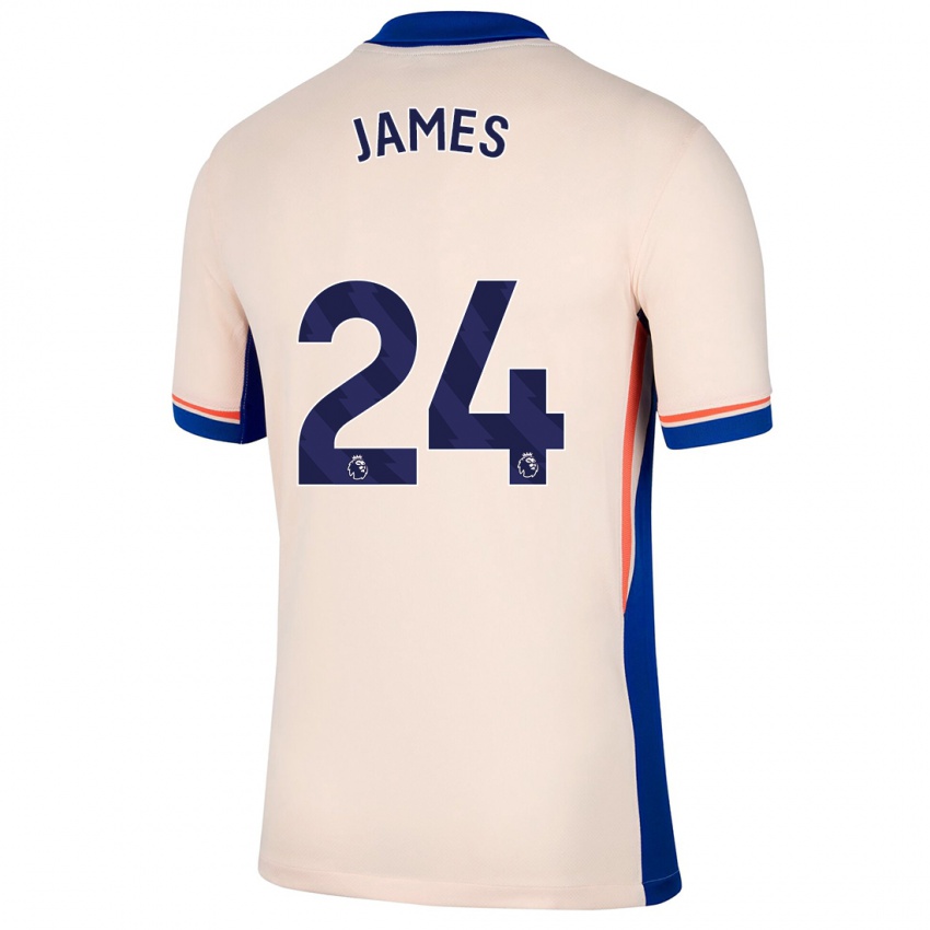 Criança Camisola Reece James #24 Bege Leve Alternativa 2024/25 Camisa