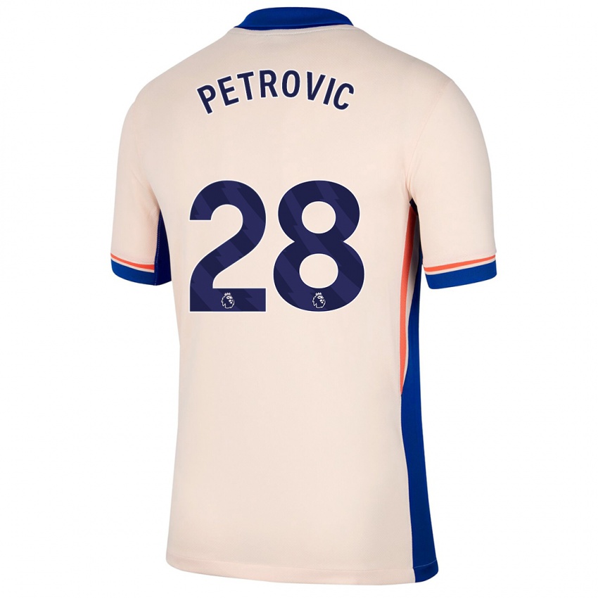 Criança Camisola Djordje Petrovic #28 Bege Leve Alternativa 2024/25 Camisa