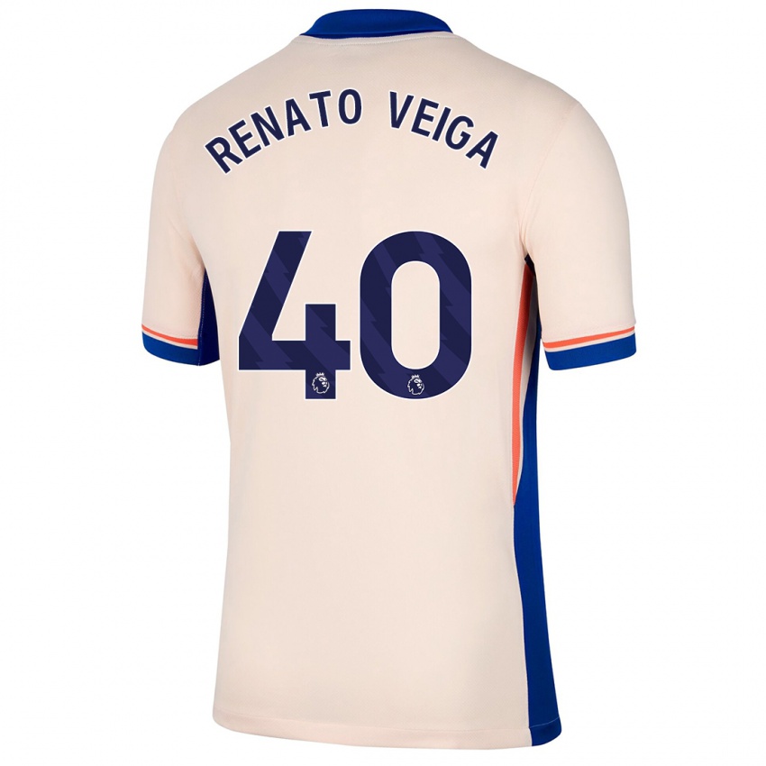 Criança Camisola Renato Veiga #40 Bege Leve Alternativa 2024/25 Camisa