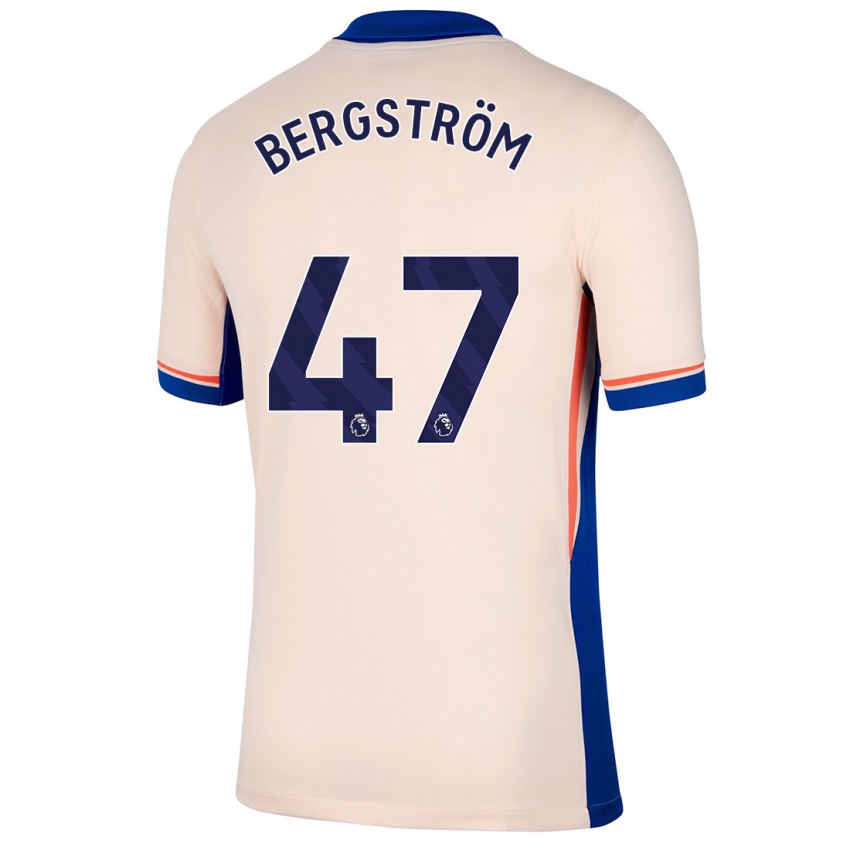 Criança Camisola Lucas Bergström #47 Bege Leve Alternativa 2024/25 Camisa