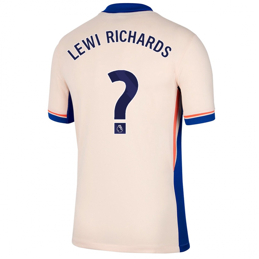 Criança Camisola Lewi Richards #0 Bege Leve Alternativa 2024/25 Camisa