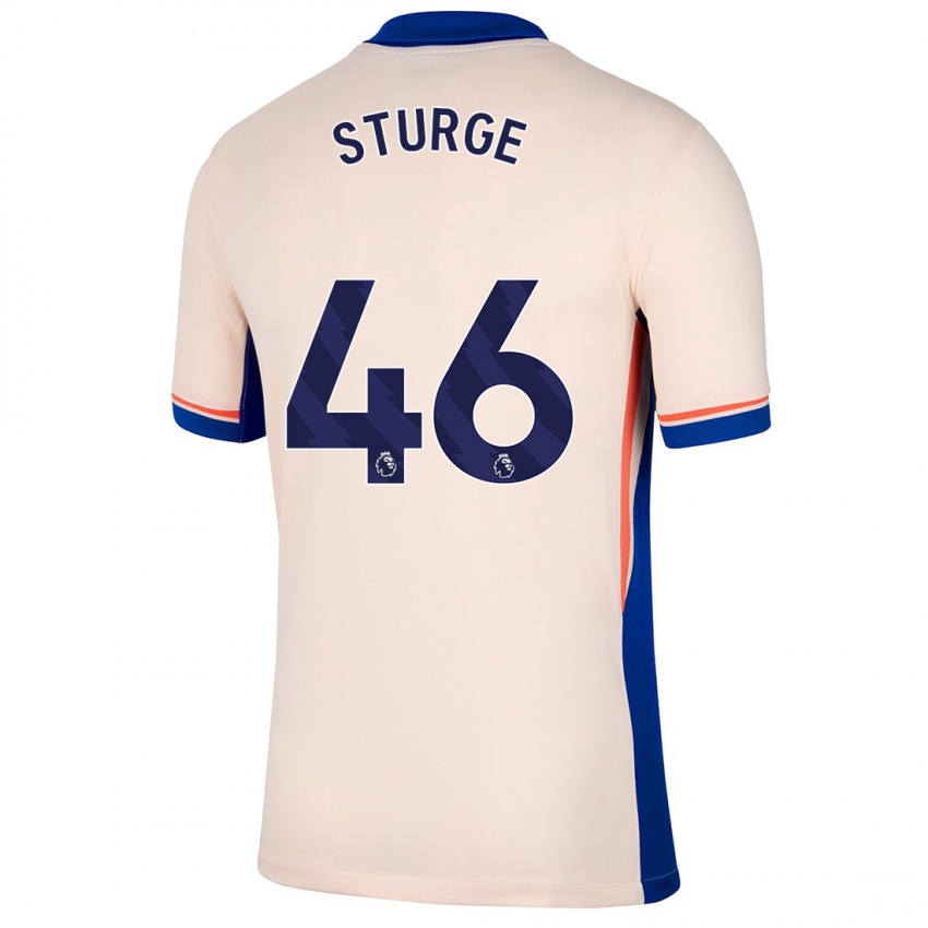 Criança Camisola Zak Sturge #46 Bege Leve Alternativa 2024/25 Camisa