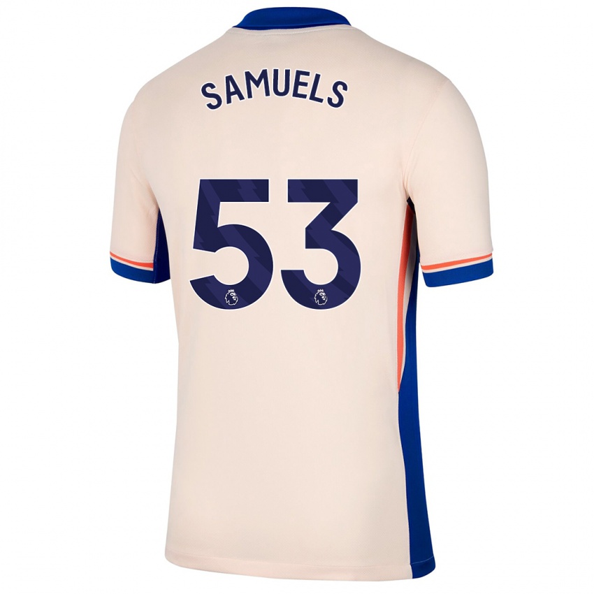 Criança Camisola Ishé Samuels-Smith #53 Bege Leve Alternativa 2024/25 Camisa