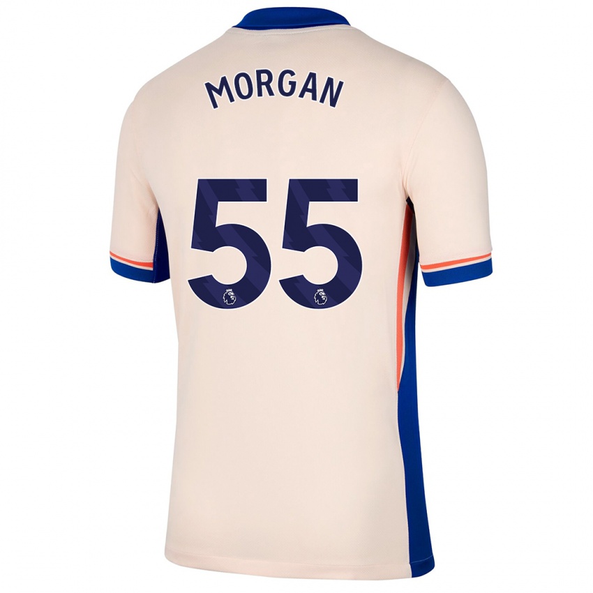 Criança Camisola Jimmy-Jay Morgan #55 Bege Leve Alternativa 2024/25 Camisa