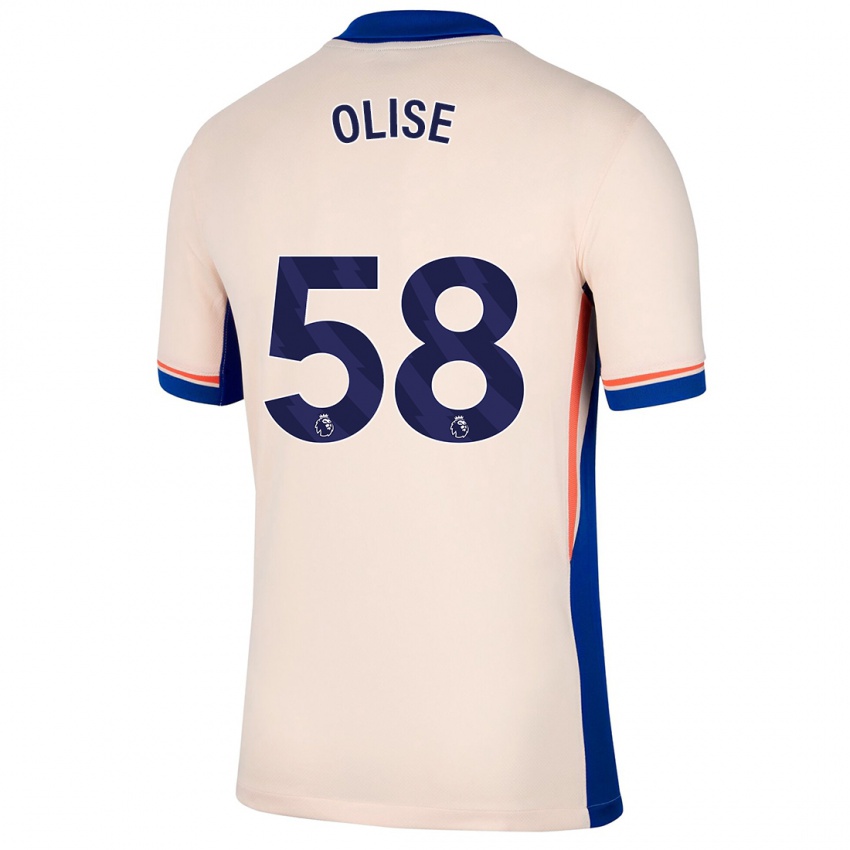 Criança Camisola Richard Olise #58 Bege Leve Alternativa 2024/25 Camisa