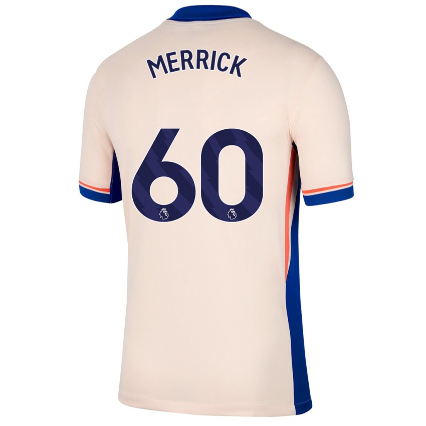 Criança Camisola Max Merrick #60 Bege Leve Alternativa 2024/25 Camisa