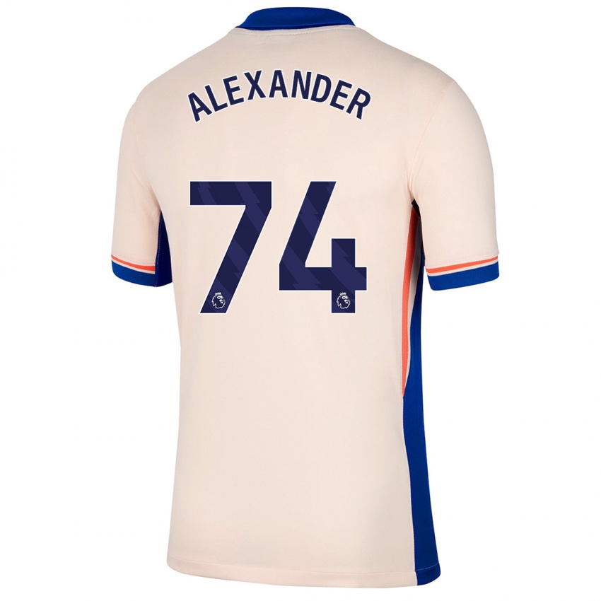 Criança Camisola Reiss Alexander Russell-Denny #74 Bege Leve Alternativa 2024/25 Camisa