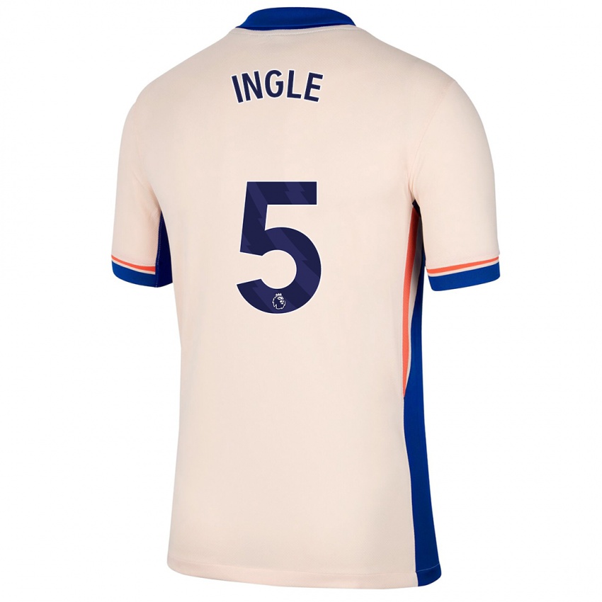 Criança Camisola Sophie Ingle #5 Bege Leve Alternativa 2024/25 Camisa