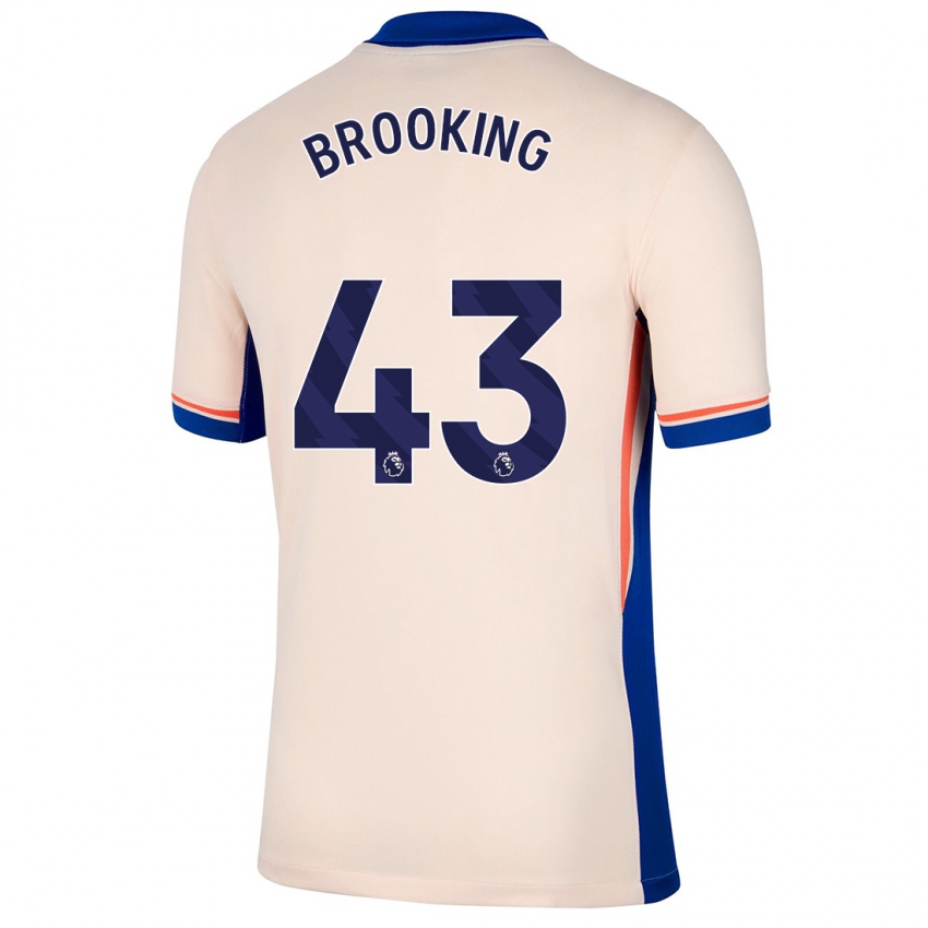 Criança Camisola Josh Brooking #43 Bege Leve Alternativa 2024/25 Camisa