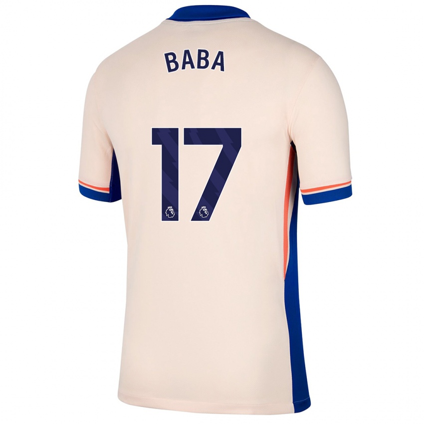 Criança Camisola Abdul-Rahman Baba #17 Bege Leve Alternativa 2024/25 Camisa