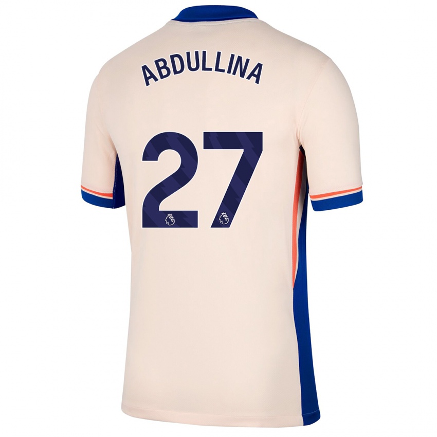 Criança Camisola Alsu Abdullina #27 Bege Leve Alternativa 2024/25 Camisa