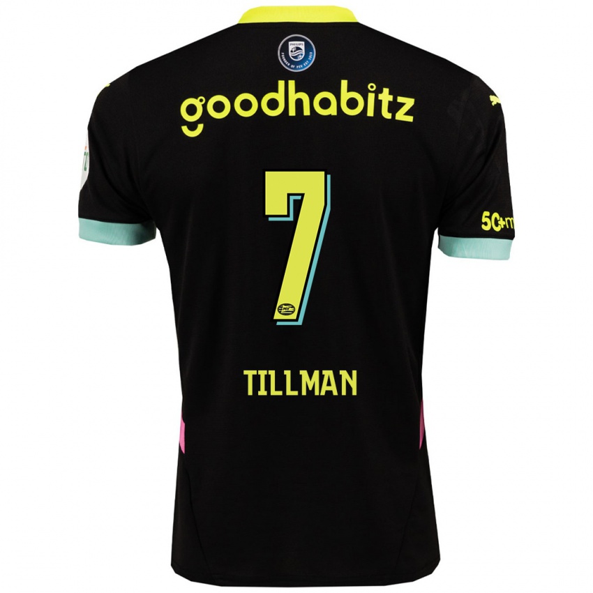 Criança Camisola Malik Tillman #7 Amarelo Preto Alternativa 2024/25 Camisa