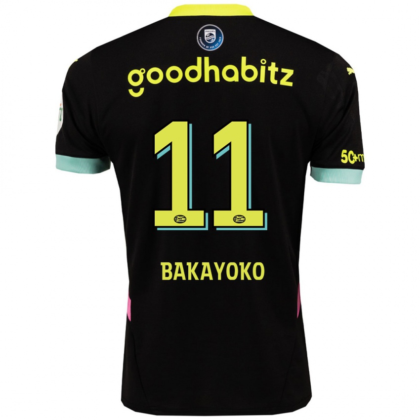 Criança Camisola Johan Bakayoko #11 Amarelo Preto Alternativa 2024/25 Camisa