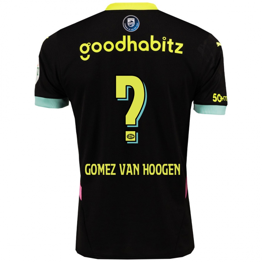 Criança Camisola Samuel Gomez Van Hoogen #0 Amarelo Preto Alternativa 2024/25 Camisa