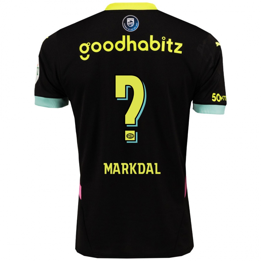 Criança Camisola Mikkel Markdal #0 Amarelo Preto Alternativa 2024/25 Camisa