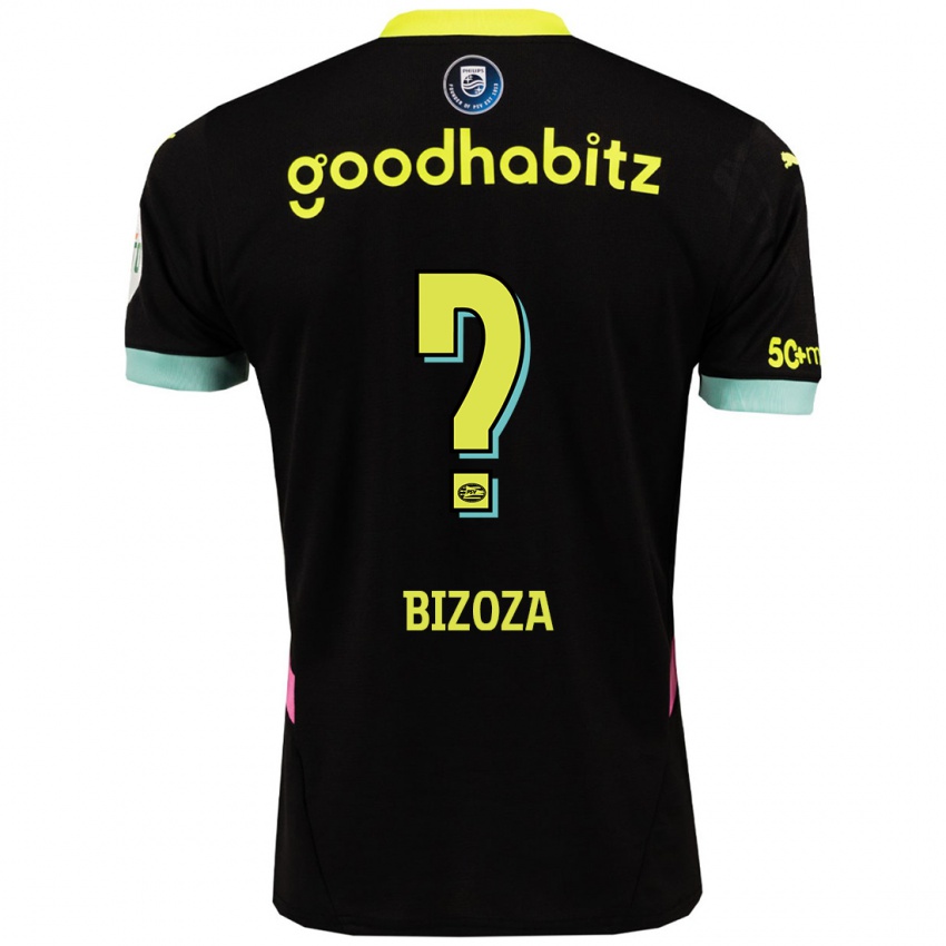 Criança Camisola Kevin Bizoza #0 Amarelo Preto Alternativa 2024/25 Camisa