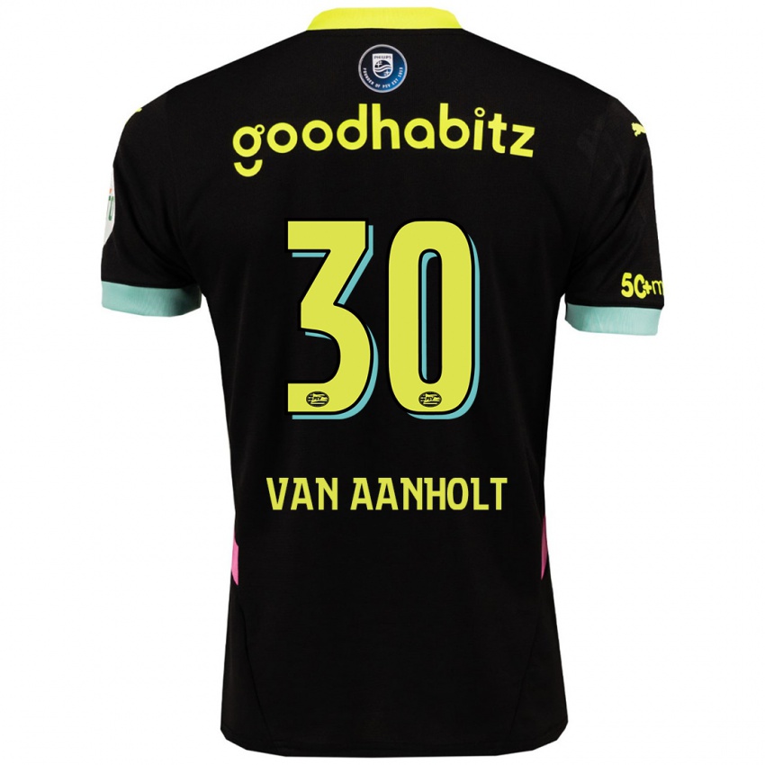 Criança Camisola Patrick Van Aanholt #30 Amarelo Preto Alternativa 2024/25 Camisa