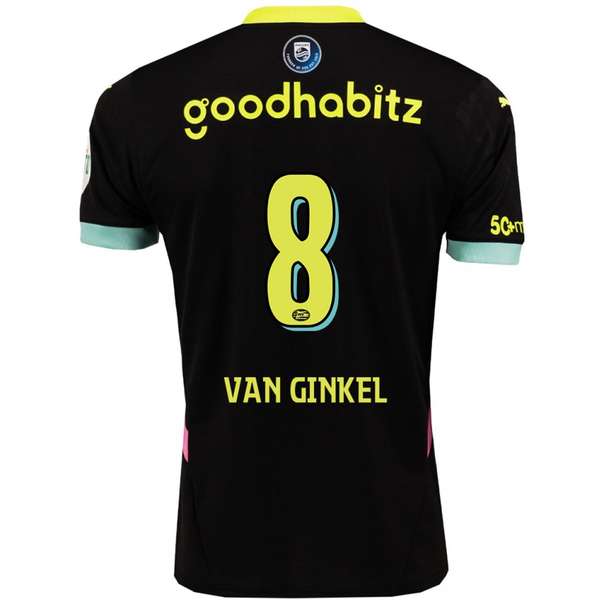 Criança Camisola Marco Van Ginkel #8 Amarelo Preto Alternativa 2024/25 Camisa