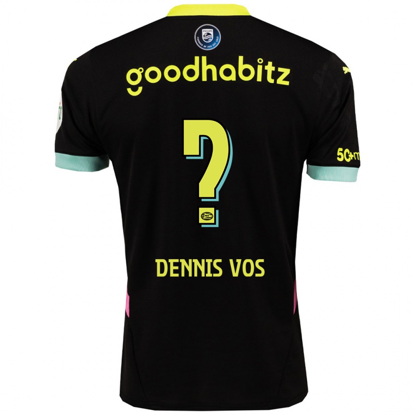 Criança Camisola Dennis Vos #0 Amarelo Preto Alternativa 2024/25 Camisa