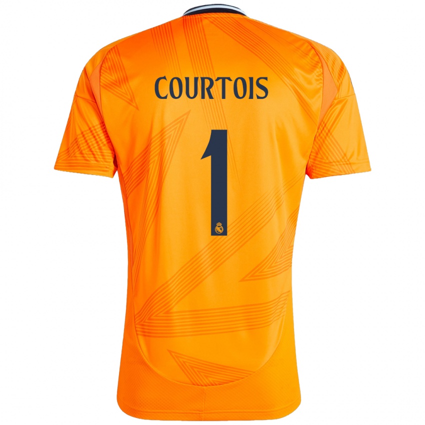 Criança Camisola Thibaut Courtois #1 Laranja Alternativa 2024/25 Camisa