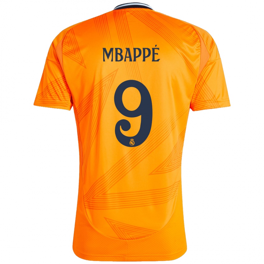 Criança Camisola Kylian Mbappe #9 Laranja Alternativa 2024/25 Camisa