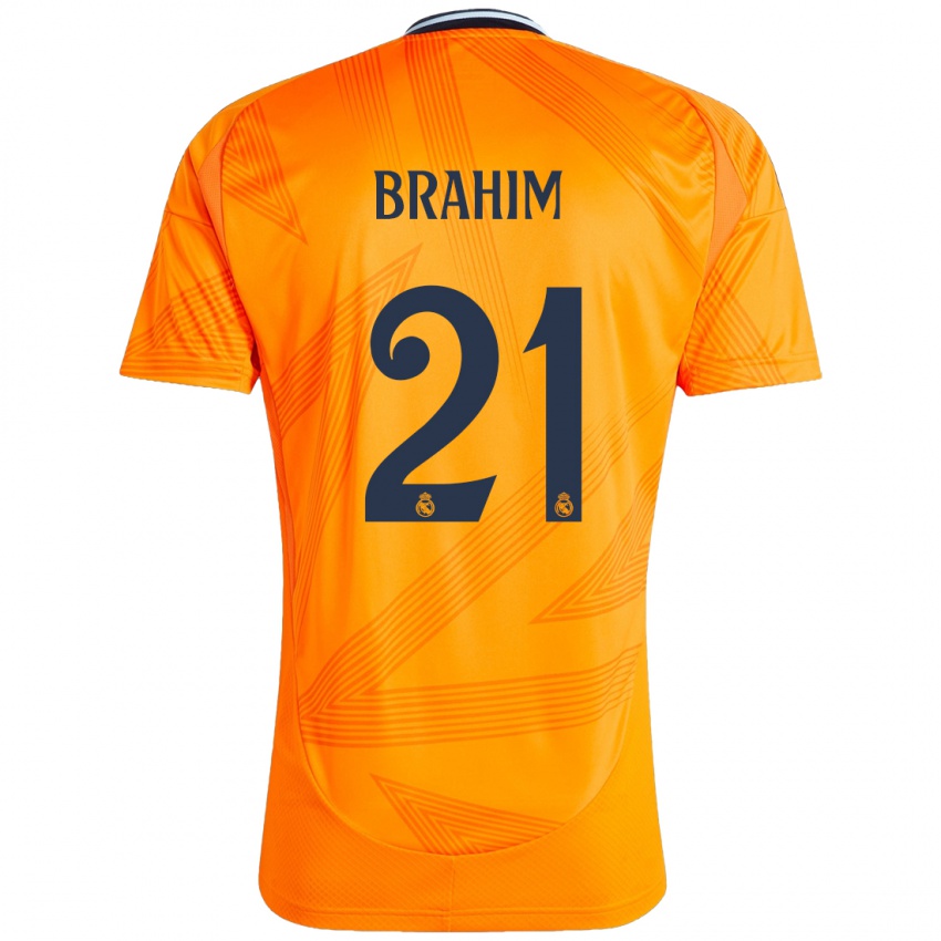 Criança Camisola Brahim Diaz #21 Laranja Alternativa 2024/25 Camisa