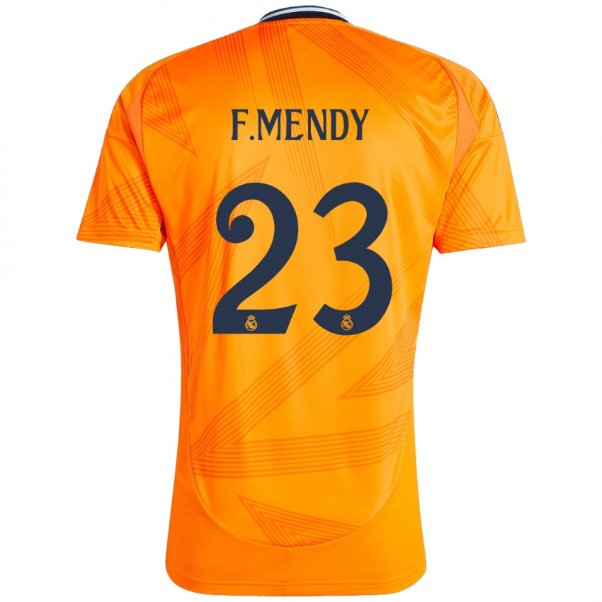 Criança Camisola Ferland Mendy #23 Laranja Alternativa 2024/25 Camisa