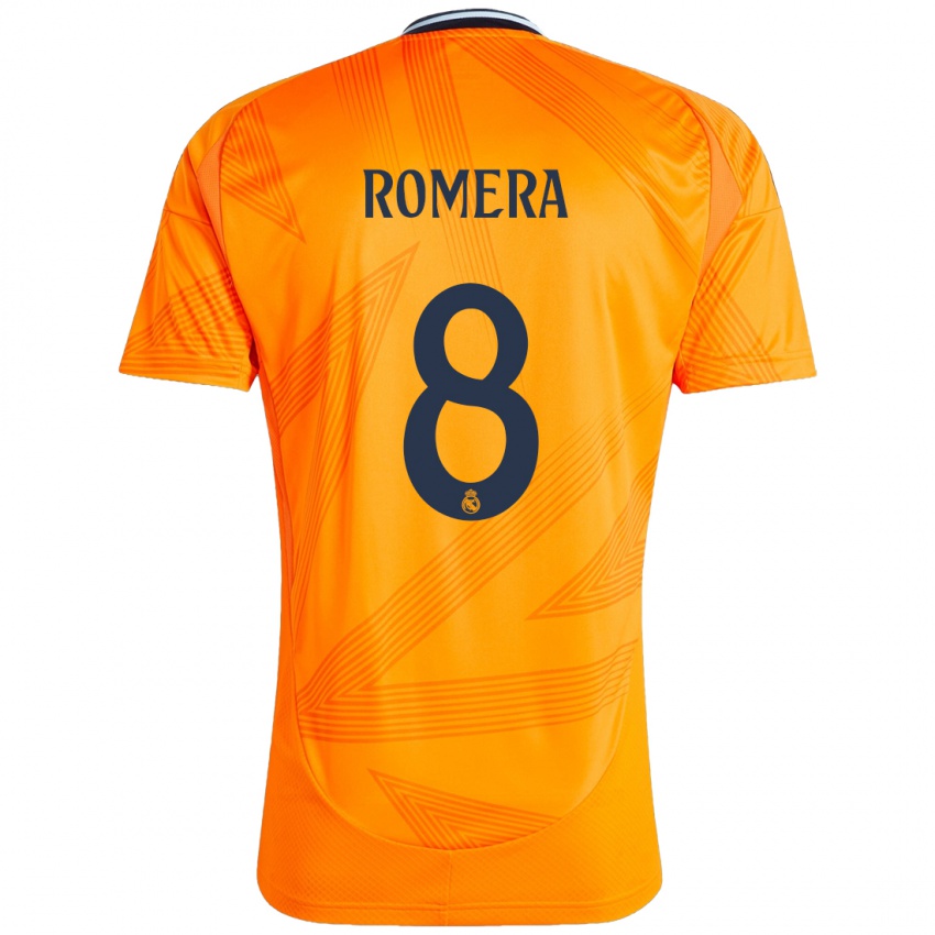 Criança Camisola Miguel Romera #8 Laranja Alternativa 2024/25 Camisa