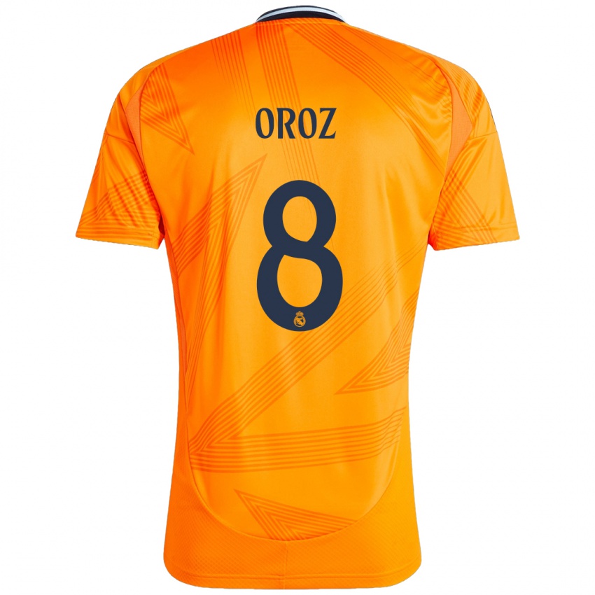 Criança Camisola Maite Oroz #8 Laranja Alternativa 2024/25 Camisa