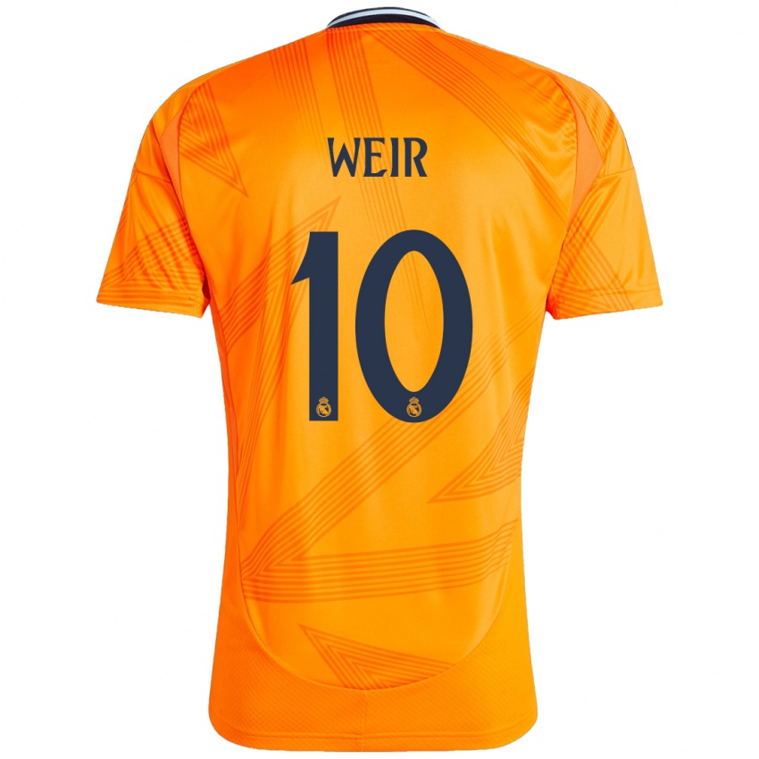 Criança Camisola Caroline Weir #10 Laranja Alternativa 2024/25 Camisa