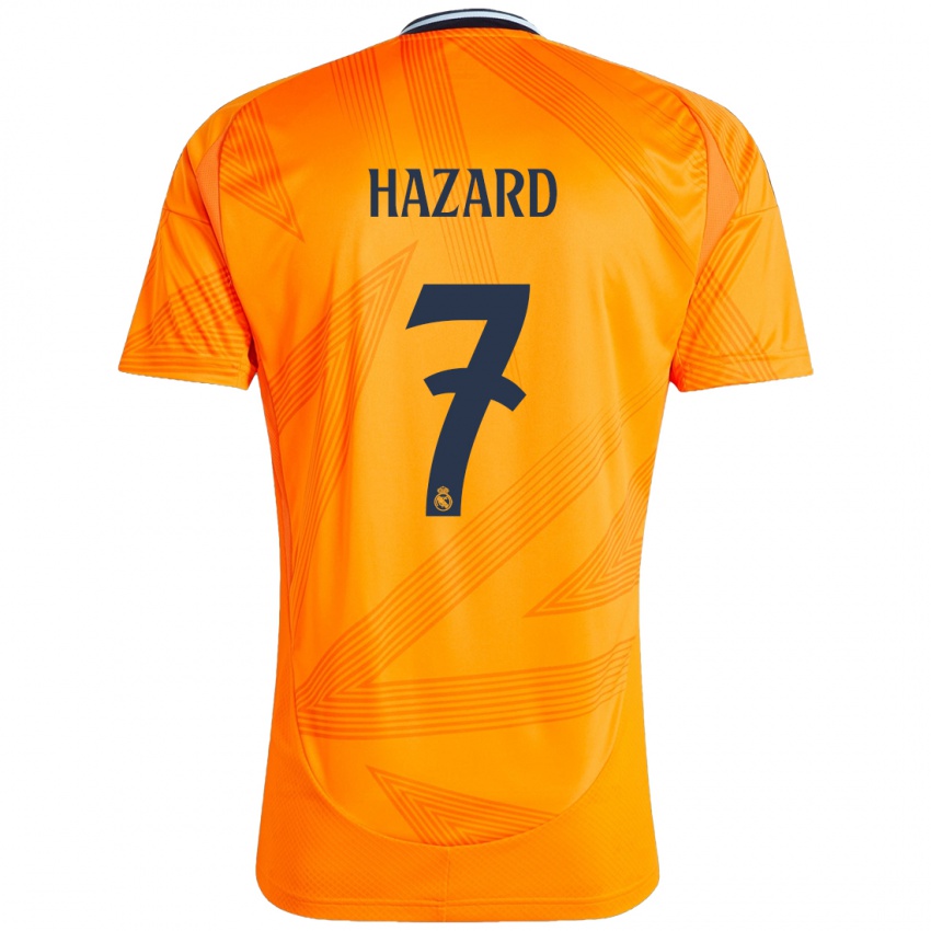 Criança Camisola Eden Hazard #7 Laranja Alternativa 2024/25 Camisa