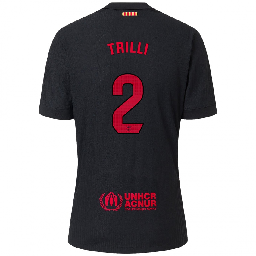 Criança Camisola Trilli #2 Vermelho Preto Alternativa 2024/25 Camisa