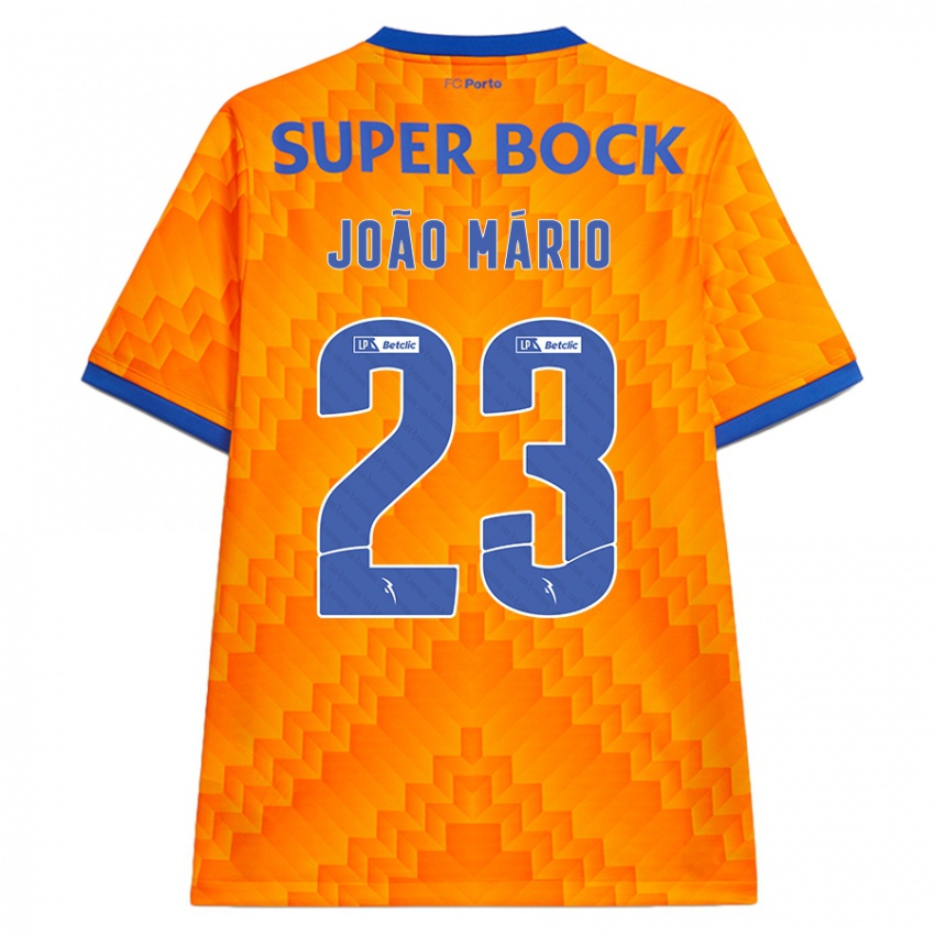 Criança Camisola Joao Mario #23 Laranja Alternativa 2024/25 Camisa