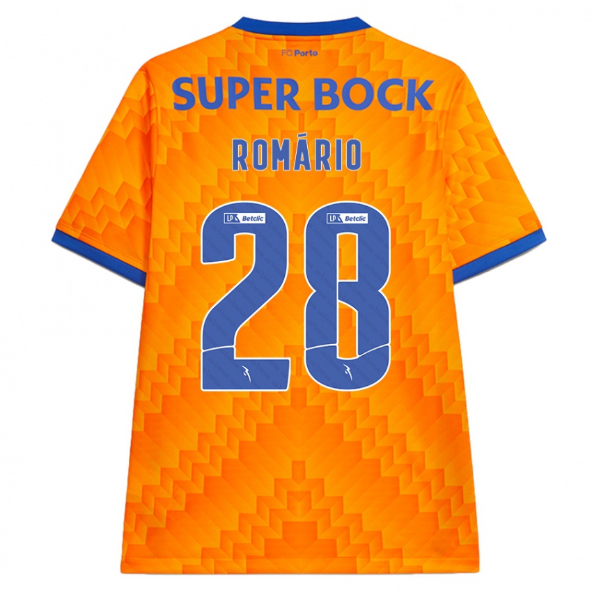 Criança Camisola Romario Baro #28 Laranja Alternativa 2024/25 Camisa