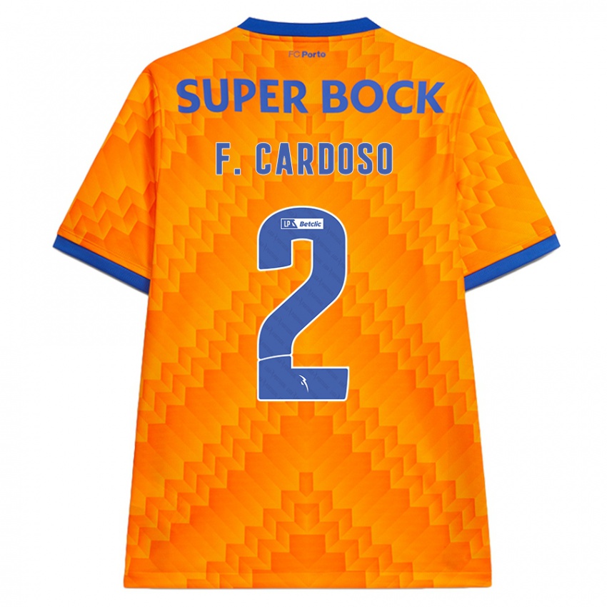 Criança Camisola Fabio Cardoso #2 Laranja Alternativa 2024/25 Camisa