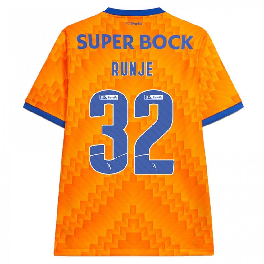 Criança Camisola Roko Runje #32 Laranja Alternativa 2024/25 Camisa