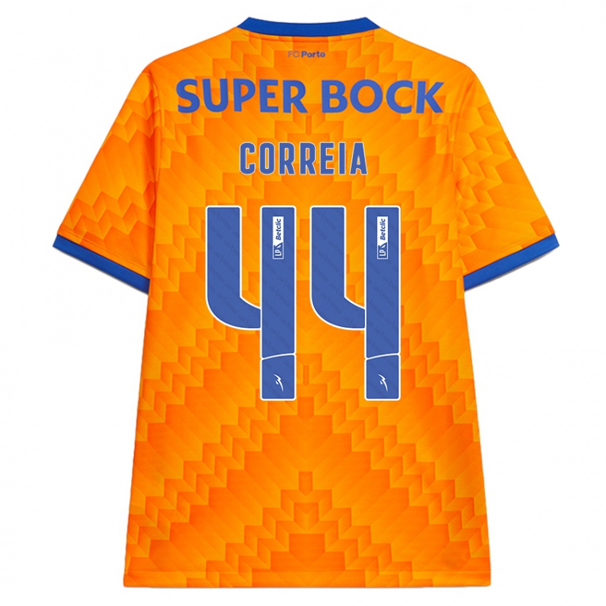 Criança Camisola Romain Correia #44 Laranja Alternativa 2024/25 Camisa