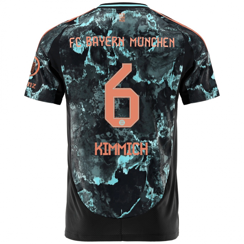 Criança Camisola Joshua Kimmich #6 Preto Alternativa 2024/25 Camisa